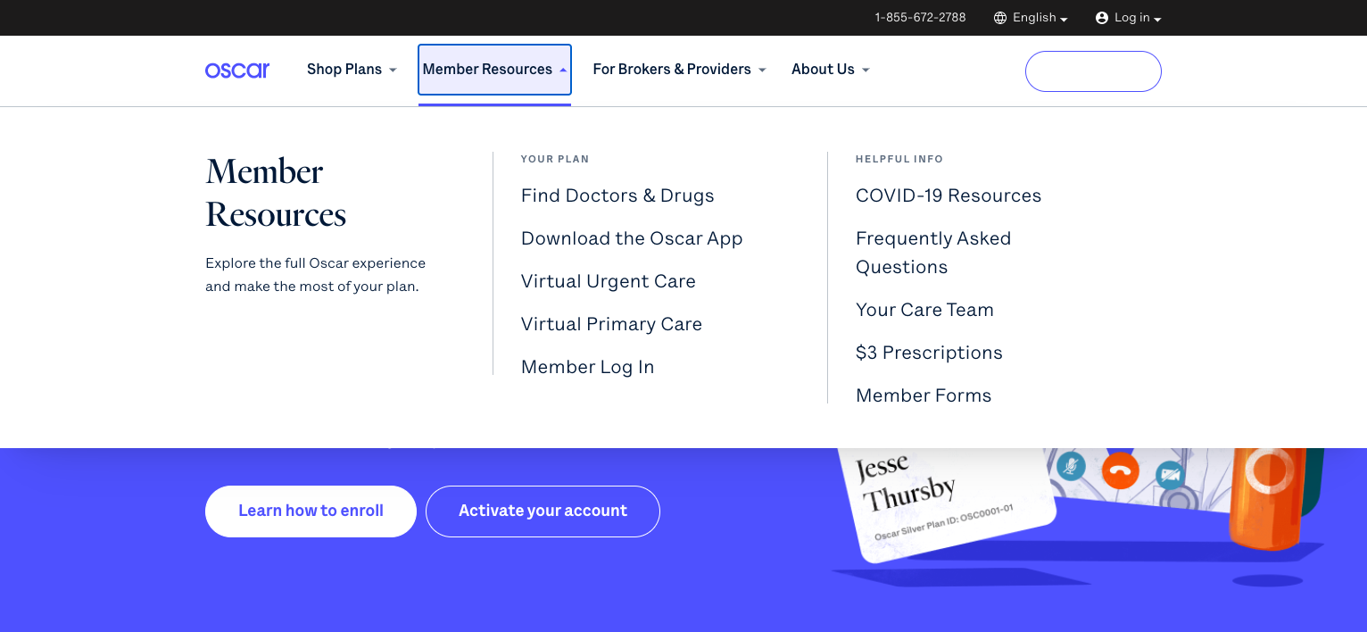 website navigation example